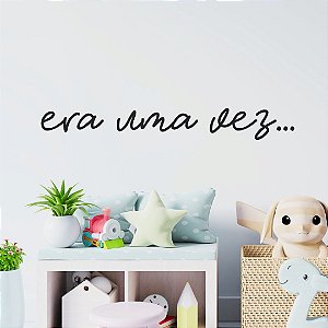 Era uma vez... Letreiro Decorativo MDF Quarto Infantil kids Menino Menina