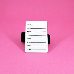 Placa Pulseira Suporte para Cílios com Velcro