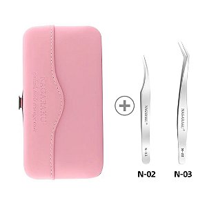 Kit de pinças Nagaraku com case N-02 E N-03