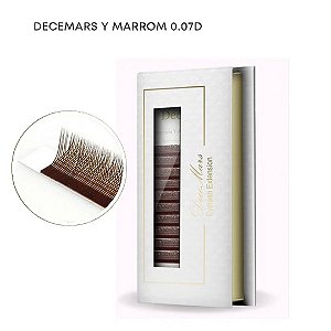 Cílios Decemars Y 0.07D - Marrom