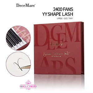 Cílios Decemars YY - Caixa Grande - 2400 fios