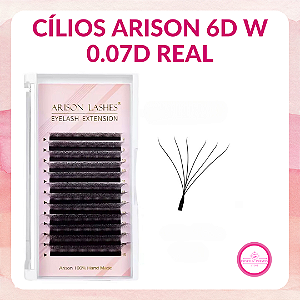 Cílios Arison 6D W 0.07D Volume Egípcio
