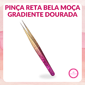 Pinça BM Gradiente Reta dourada