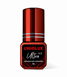 Cola para extensão de cílios UniGlue Ultra 0.3 - 3g - VERMELHA - Registro Anvisa