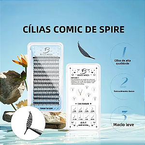 Cílios Bella Moça Anime Mangá PENA TORRE 0.07D Mix 8-14mm