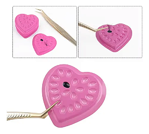 Paleta Coração para Cola com 50un. - Rosa