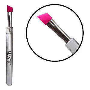 Pincel de Silicone Chanfrado Master para Acoplagem Lash Lifting 1un Rosa