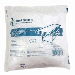 Lençol Descartável TNT Branco - 10un.