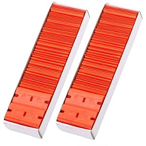 DUAS CAIXAS DE 100 LÂMINAS PLÁSTICO RASPADOR ENVELOPAMENTO