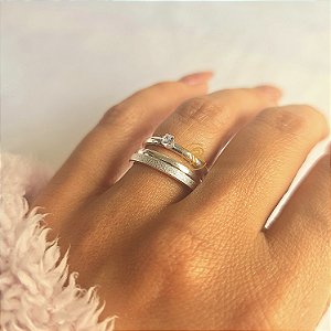 Par de aliança 4mm em Prata 925 Lisa e Diamantada + Gravação (COD-503)