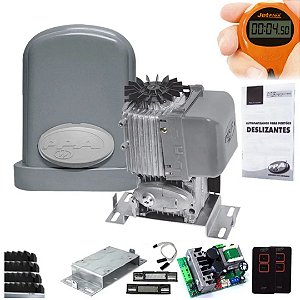 Kit Motor Rápido Portão Eletrônico Dz 1/2 Hp Eurus Steel Jetflex Ppa