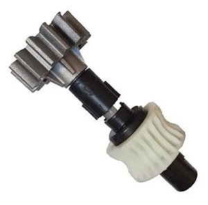 Eixo Completo Coroa Z23 Engrenagem Z14 para Motor Deslizante Rio Ppa