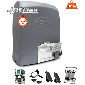 Kit Motor Portão Deslizante Condominium 800kg Jet Flex Ppa