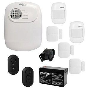 Kit Alarme Anm 24 App 2 Sensor Presença Infravermelho e 3 Sensores Magnético Sem fio Intelbras