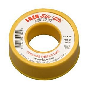 Fita Veda Rosca com Teflon SLIC TITE cor Amarelo 12mm X 6,6m