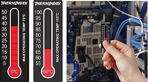 Etiqueta tipo Termômetro Thermindex 0°C a 50°C C/10pçs