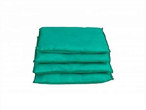 Travesseiro Absorvente Verde para Liquido Agressivo 23x23cm x 5cm