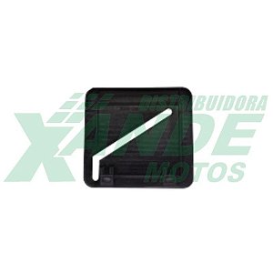 MOLDURA PARA PLACA DE MOTO (MODELO  NOVO) [200 MM X 170 MM] PRETA AWA