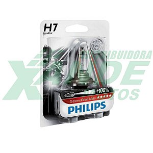 LAMPADA FAROL BIODO 12V / 55W. H7 HORNET / XTZ 250 TENERE X-TREME VISION PHILIPS