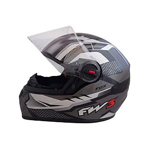 CAPACETE FW3 GTN FOX GRAFITE 60