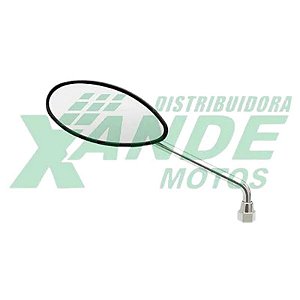 RETROVISOR [ESQUERDO] TIAZINHA PRETO C/HASTE CROMADA RENASCENCA -OFERTA-