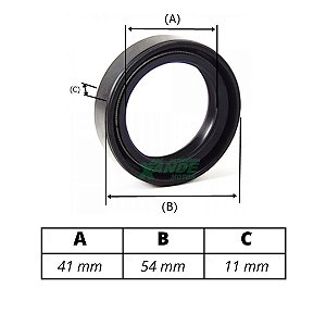 RETENTOR BENGALA NX 400/XR 250/XRE 300/ TRANSALP 700 [41X54X11] (PAR)VEDAMOTORS