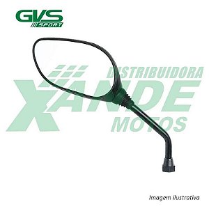 RETROVISOR [ESQUERDO] SUNDOWN WEB 100 PRETO C/BASE CROMADA GVS  -OFERTA-