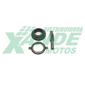 ENGRENAGEM VELOCIMETRO  KIT YBR 125 TAMBOR [COM ARRUELA] (METAL) TRILHA