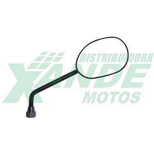 RETROVISOR MINI [DIREITO] BIZ 125 / NXR BROS 2009 EM DIANTE PRETO GVS