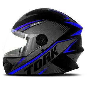 CAPACETE PRO TORK R8 PRETO/AZUL 60