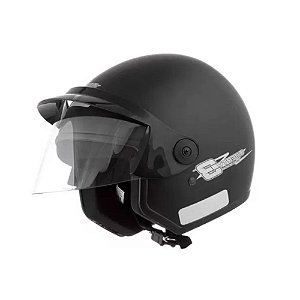 CAPACETE LIBERTY 3 THREE (ABERTO) PRETO FOSCO 58