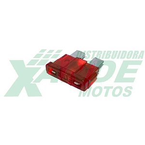 FUSIVEL ENCAIXE 10 AMPERES TITAN 2000 / CBX 200 / NX 200 (VERMELHO) SERVITEC