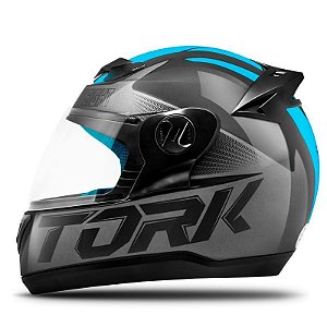 CAPACETE PRO TORK EVOLUTION 788 G7 PRO PRETO FOSCO C/ AZUL 58