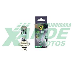 LAMPADA FAROL LED H4 12V 2.5/5.0W (STROBO) UNIVERSAL BRANCA STALLION