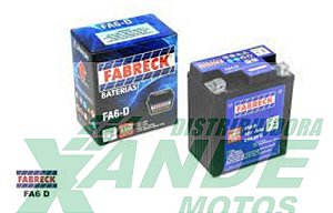 BATERIA TITAN 150 08/CBX 250 /CB 300/FAZER 250 12V FA6D-6AH ( TAM 7 ) FABRECK