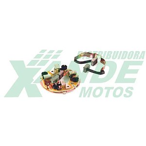 ESCOVA P/ MOTOR DE PARTIDA CBX 750/XT 600-660/MAX 125 COM 4 ESCO C/SUPORTE ZOUIL