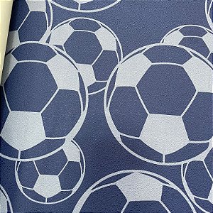 Papel de Parede Futebol  - Bolas Azul