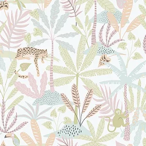 Papel de Parede Selva Rosa- Enz