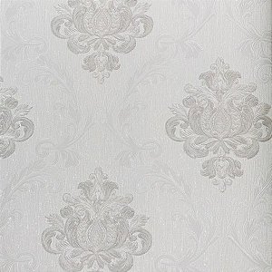 Papel de Parede Arabesco Cinza - Santo 2