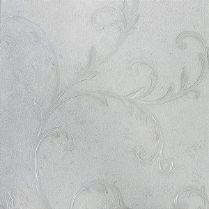 Papel de Parede Adamascado Cinza - Santo 2