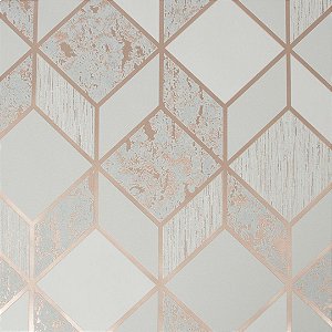 Papel de Parede Geométrico Rose Gold GPark