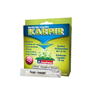 Herbicida Karpir 15ML Tiririca Mata Ervas Daninhas em gramas