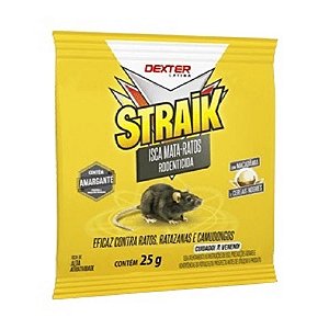 Straik Isca 25g Raticida Cada Pacote