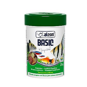 Alcon BASIC 20g Alimento Completo para Peixes Ornamentais em Flocos