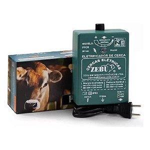 Aparelho Choque Elétrico Cerca Eletrica Rural Zebu PPCR 30km 127v/220v Automático