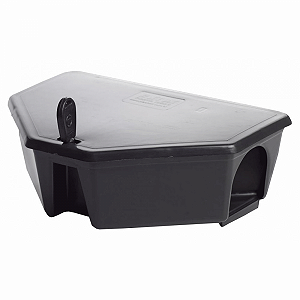 Porta Isca Raticida Caixa Com Chave - Armadilha Ratos.