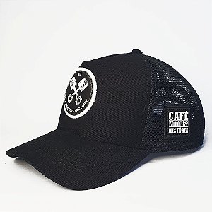 Boné Trucker Old Car Has History - Preto