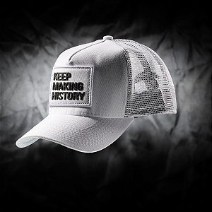 Boné trucker Keep Making History - Branco