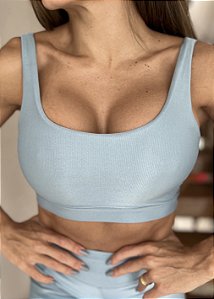 Top Fitness Alta Sustentação - Run | Azul Turquesa