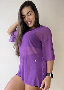 Blusa Tule | Roxa